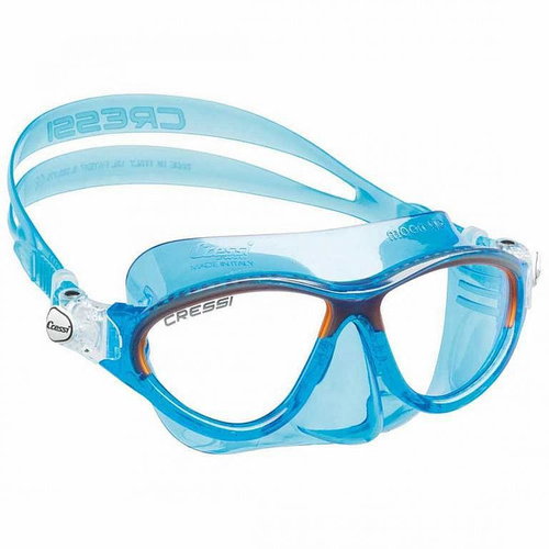 Children's mask Cressi MOON 5-12 years, blue/orange - Snorkel Mask - Main image