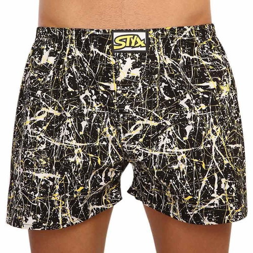 Styx E1355 - black and yellow, size 4XL - Boxer Shorts - Main image