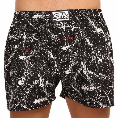 Styx E1354 black and white, size 4XL - Boxer Shorts - Main image