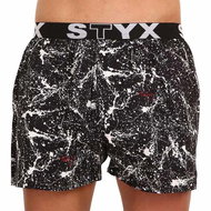Styx B1354 - black and white, sizing. XXL - Boxer Shorts