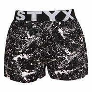 Styx BJ1354 - black and white, size 6-8 years - Boxer Shorts