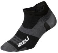 2XU VECTR ULTRALIGHT NO SHOW SOCKS black/grey, size 42 - 46 - Compression Socks