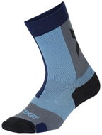 2XU Vectr Light Cushion Crew Socks black/blue, size 46,5 - 48,5 - Compression Socks