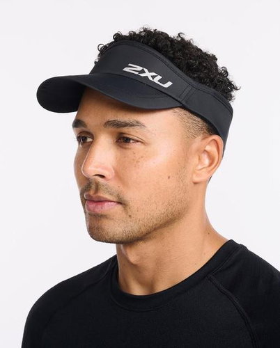 2XU RUN VISOR Black/Black - Visor - Main image