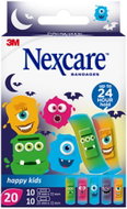 3M Nexcare Happy Kids náplast 2 velikosti 20 ks, příšerky - Plaster