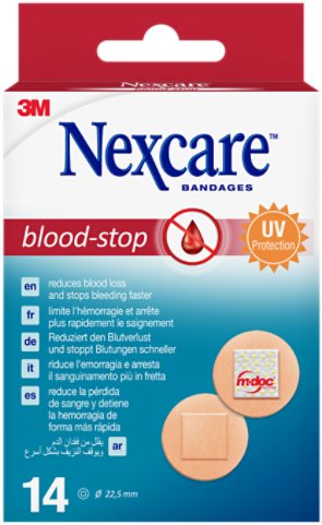3M Nexcare™ Blood-Stop kolečka 22 mm, 14 ks - Plaster - Main image