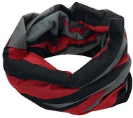 Fleece scarf with black and red - Nákrčník