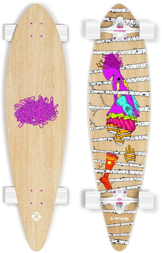 Street Surfing Pintail 40" Woods - artist series - Longboard - Main image