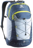 Salomon CONTOUR 25 Midnight blue / stone blue / green gecko - Backpack