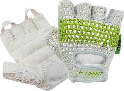 Lifefit Fit white/green - Workout Gloves - Main image