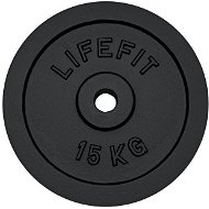 Kotúč na činky Kotúč Lifefit 15 kg / tyč 30 mm - Závaží na činky