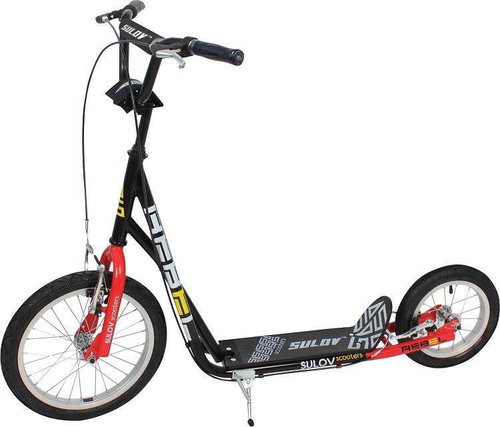 Sulov Rebel, 16"/12", Black-Red - Scooter - Main image