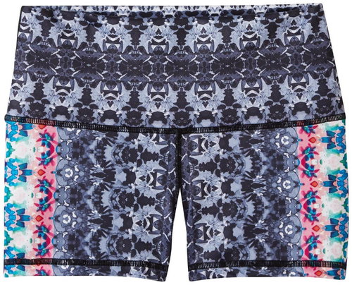 Prana Luminate Short Black Hydrobloom size XS - Shorts - Main image