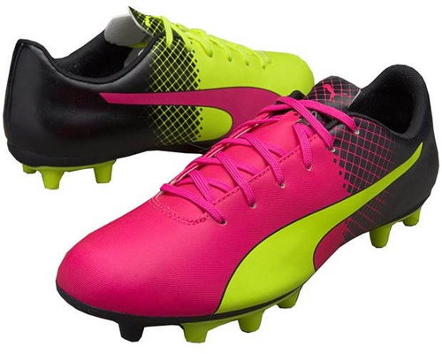 Puma Evo Power 5.5 FG-glo pink safet vel. 12 - Football Boots - Main image