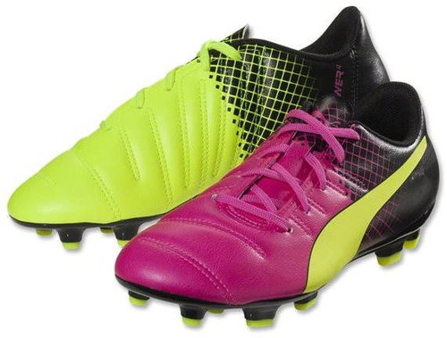 Puma Evo Power 4.3 FG Jr pink glo-sa size 5 - Football Boots - Main image