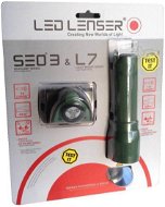 Led Lenser SEO 3 + L7 sötétzöld - Fejlámpa