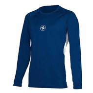 Aqua Lung Men's Lycra Loose Fit Shirt, Blue/White, Long Sleeve, XL - Lycra Clothing