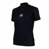 Aqua Lung Dámské lycrové triko Rashguard Slim Fit, černá kr. rukáv, XS - Lycra Clothing