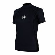 Aqua Lung Dámské lycrové triko Rashguard Slim Fit, černá kr. rukáv - Lycrové oblečení