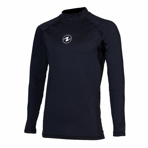 Aqua Lung Pánské lycrové triko Slim Fit, černá, dlouhý rukáv, L - Lycra Clothing - Main image