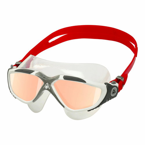 Aqua Sphere Vista, mirror glass iridescent, transp. /grey/red - Swimming Goggles - Main image