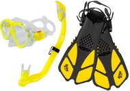ACRA Children's snorkelling set 3in1, yellow - Diving Set