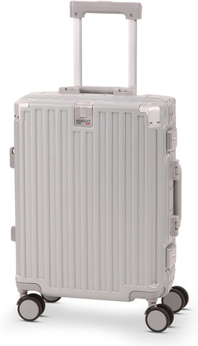 BERTOO Palermo Cabin Suitcase for Ryanair - Silver 40L - Suitcase - Main image
