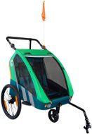 Trailblazer detský kombinovaný vozík za bicykel + kočík pre 2 deti – zelený - Detský vozík za bicykel