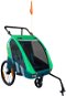 Trailblazer detský kombinovaný vozík za bicykel + kočík pre 2 deti – zelený - Detský vozík za bicykel