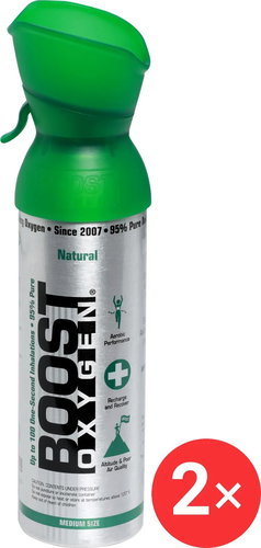 Boost Oxygen Supplemental Oxygen in a Can Natural, Medium, 2 × 5 l - Portable Oxygen - Main image