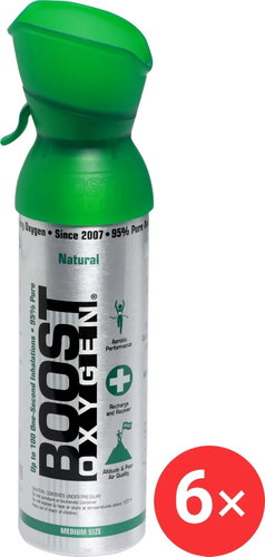 Boost Oxygen Supplemental Oxygen in a Can Natural, Medium, 6 x 5 l - Portable Oxygen - Main image