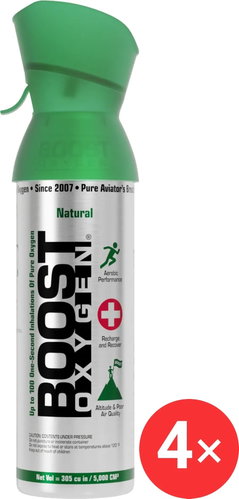 Boost Oxygen Supplemental Oxygen in a Can Natural, Small, 4 x 3 L - Portable Oxygen - Main image
