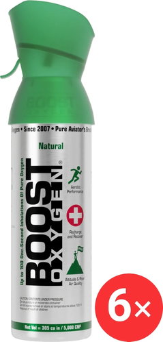 Boost Oxygen Supplemental Oxygen in a Can Natural, Small, 6 x 3 L - Portable Oxygen - Main image