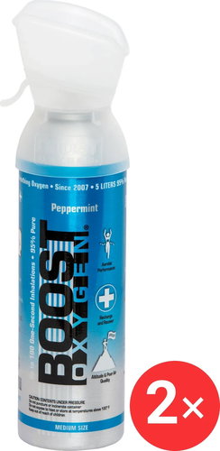 Boost Oxygen Supplemental Oxygen in a Peppermint Can, Medium, 2 x 5 l - Portable Oxygen - Main image