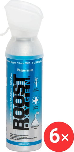 Boost Oxygen Supplemental Oxygen in a Peppermint Can, Small, 6 x 3 L - Portable Oxygen - Main image