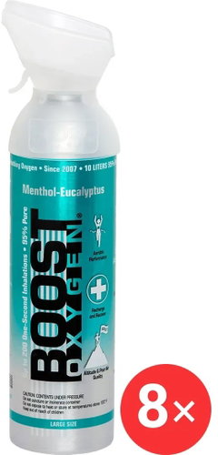 Boost Oxygen Supplemental oxygen in a can Menthol Eucalyptus, large, 8 × 9 l - Portable Oxygen - Main image