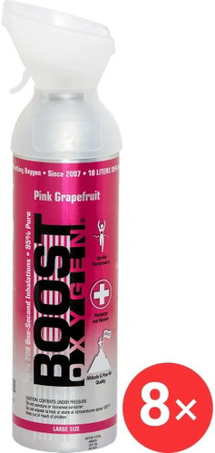 Boost Oxygen Supplemental Oxygen in a Can Pink Grapefruit, Large, 8 × 9 l - Portable Oxygen - Main image