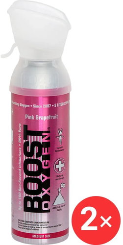 Boost Oxygen Supplemental Oxygen in a Can Pink Grapefruit, Medium, 2 × 5 l - Portable Oxygen - Main image