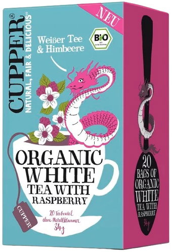 Cupper BIO bílý čaj Malina 20 × 1,7 g - Tea - Main image