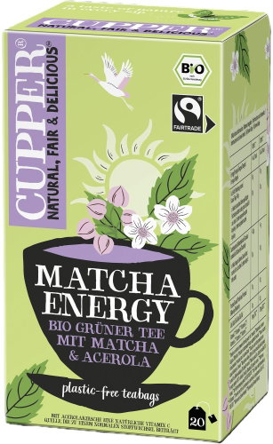 Cupper BIO zelený čaj Matcha Energy 20 × 2 g - Tea - Main image