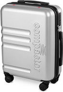 Kabinový kufr Compactor Hybrid Luggage S Vacuum System 55×20×40 cm, stříbrný - Cestovní kufr