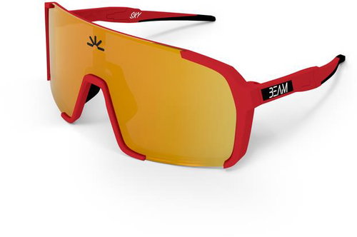 Beam Sky Red, Gold - Cycling Glasses - Main image