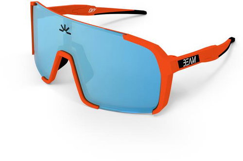 Beam Sky Orange, Full Ice Blue - Cycling Glasses - Main image