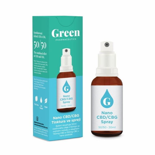 Green Pharmaceutics Nano CBD/CBG tincture spray 30ml - CBD - Main image