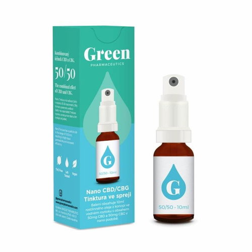 Green Pharmaceutics Nano CBD/CBG tincture spray 10ml - CBD - Main image
