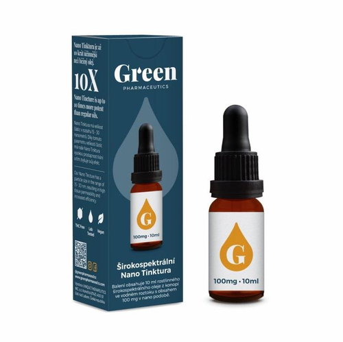 Green Pharmaceutics Broad spectrum Nano tincture 10ml - CBD - Main image