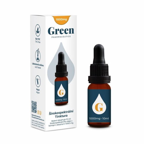 Green Pharmaceutics Broad spectrum tincture 1000mg, 10ml - CBD - Main image