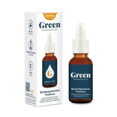 Green Pharmaceutics Broad spectrum tincture 1500mg, 30ml - CBD - Main image