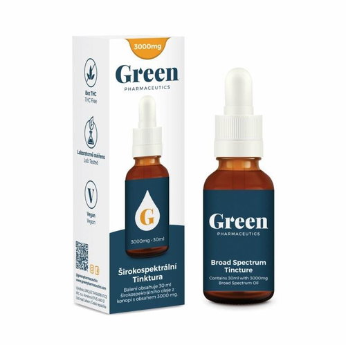 Green Pharmaceutics Broad spectrum tincture 3000mg, 30ml - CBD - Main image