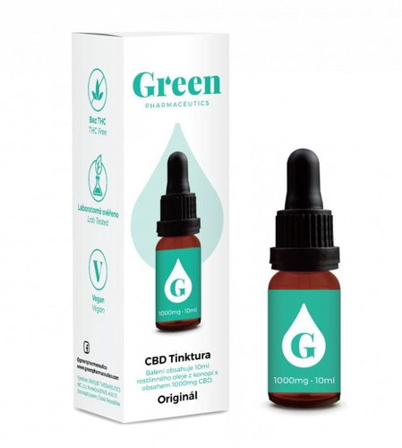Green Pharmaceutics CBD Tincture Original 1000mg, 10ml - CBD - Main image